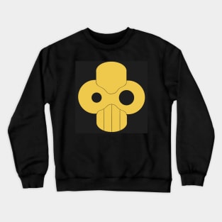 Bio-mech skull (black background) Crewneck Sweatshirt